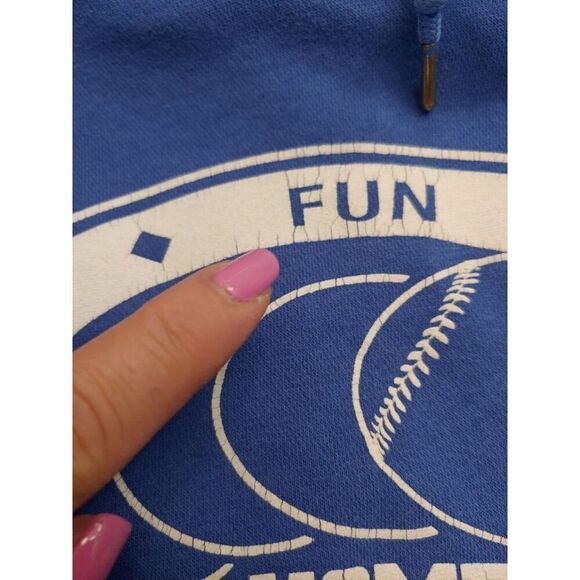 Nike Men's Size Medium Blue Fleece Pullover Hoodie Sweatshirt. - Picture 7 of 10